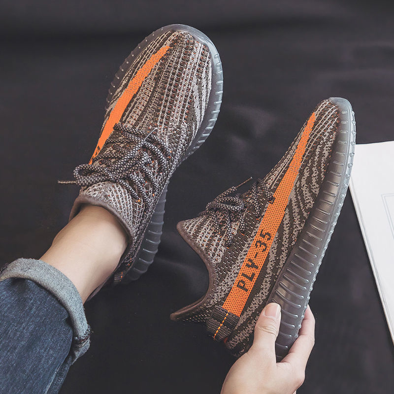 秋季透气2025新款夏季男鞋飞织运动休闲网鞋网面跑步男士椰子潮鞋