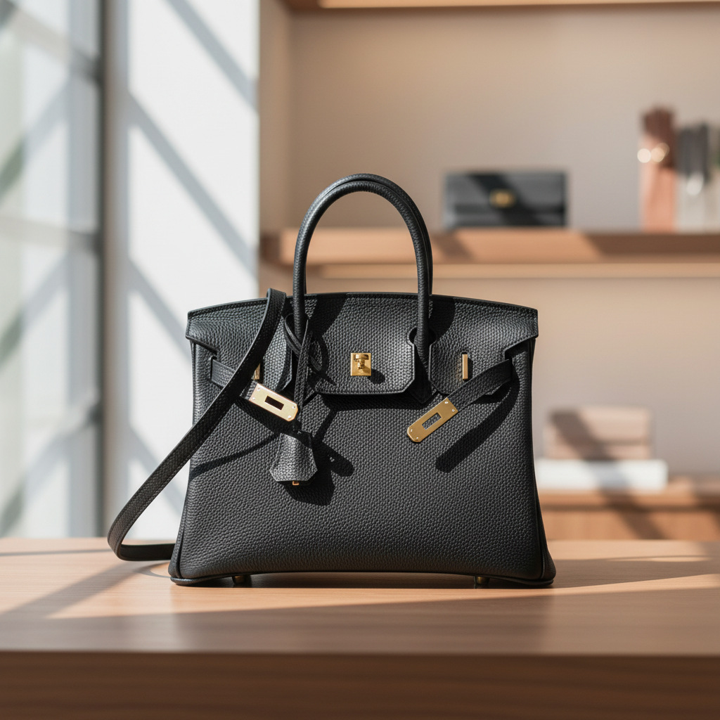 头层牛皮茘枝纹铂金包真皮手提包大容量新款潮时尚单肩手提包